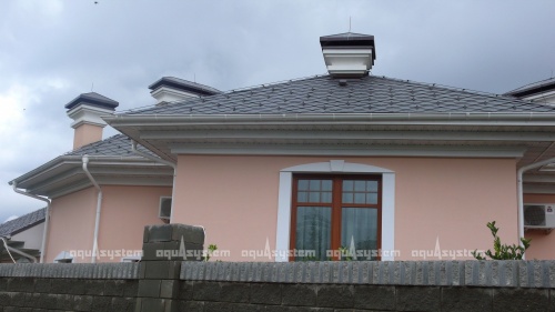 Труба водосточная AQUASYSTEM Белый RR20 D 90 мм, L 3 м